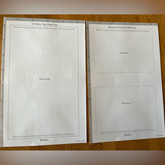 Formal invitation kit. Cream stationery / brown ribbon & monogram tags. 50 sets. - Picture 8 of 9